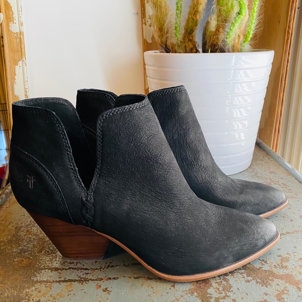 Frye black booties